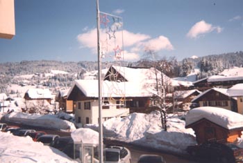 Vue sur les Gets depuis votre appartement